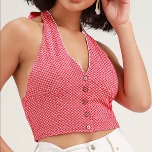 Free people picnic crop top